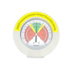 MANOMETRO DIFERENCIAL DE PRESSÃO QUE INDICA A SATURAÇÃO DO FILTRO DE AR DO COMPRESSOR ROTATIVO SCHULZ - 007.0314-0/AT